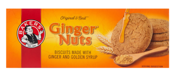Bakers Ginger Nuts Biscuits (190g)