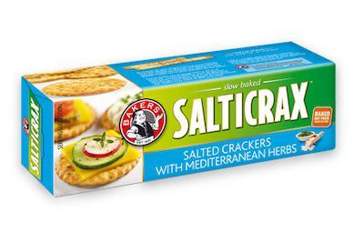 Bakers Salticrax Salted Crackers With Mediterranean Herbs (200g)