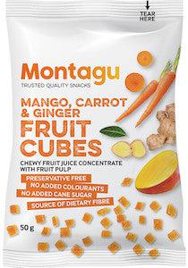 Montagu Fruit Cubes Mango, Carrot and Ginger (50g)