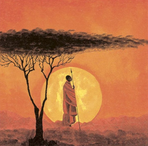 African Sunset 20 Napkins (33 x 33cm)