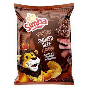 Simba Potato Chips Smoked Beef Flavoured (120g)