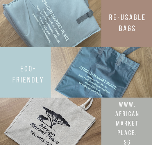 Re-Usable Shopping Bags-African Market Place