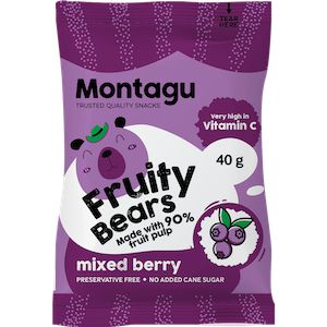 Montagu Fruity Bears- Mixed Berry 40g)