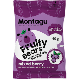 Montagu Fruity Bears- Mixed Berry 40g)