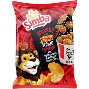 Simba Potato Chips KFC Zinger Wings Flavoured (120g)