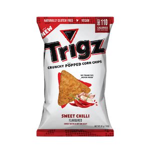 Trigz Crunchy Popped Corn Chips Sweet Chilli Flavoured (85g)