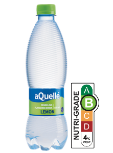 aQuellé Lemon Flavoured Sparkling Water (500ml)