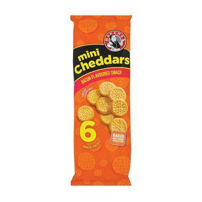 Bakers Mini Cheddars Bacon (6x33g)