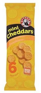 Bakers Mini Cheddars Cheese (6x33g)