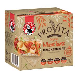 Bakers Provita Crackerbread Original Wheat Toast (125g)