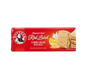 Bakers Red Label Lemon Cream Biscuits (200g)