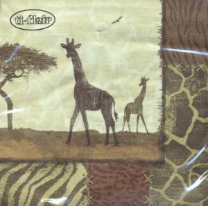 Giraffe Collage 20 Napkins (33 x 33cm)