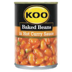 KOO Baked Beans In Hot Curry Sauce (410g)
