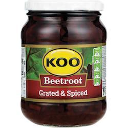 KOO Beetroot Salad Grated & Spiced (405g)