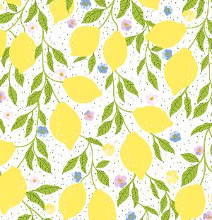 Moments Summer Lemons Embossed Napkins (33 x 33 cm)