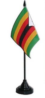 Zimbabwe Desk Flag (15cm x 10cm)